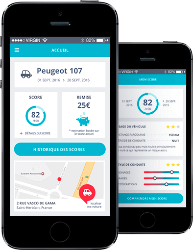 The Novys mobile application from the insurance company A comme Assure (source : acommeassure.com) 