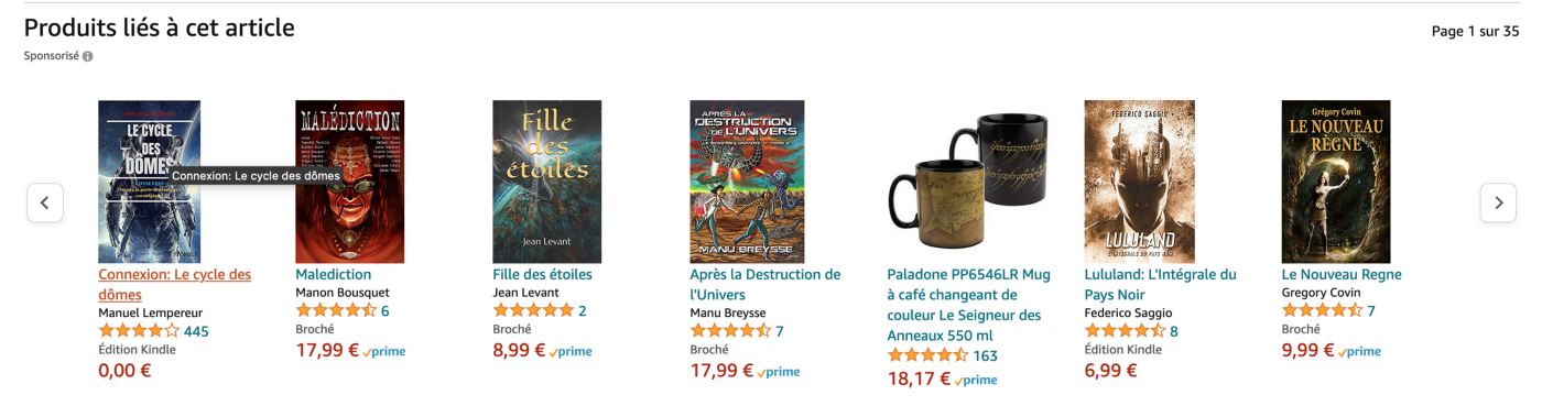 Content-based recommendation par Amazon
