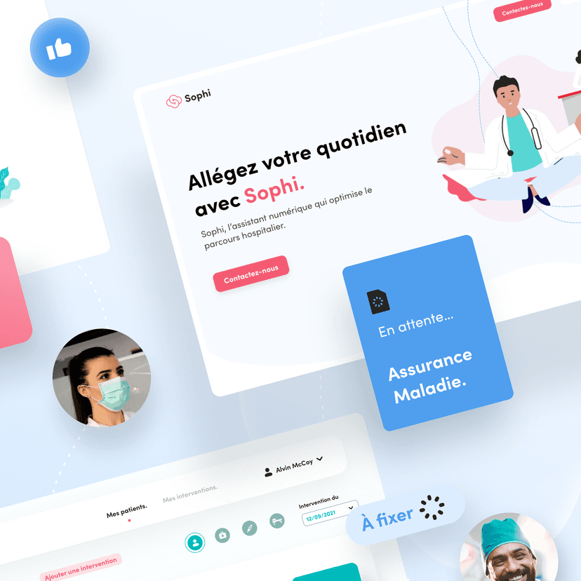 Sophi.care is a web platform dedicated to e-healthcare.